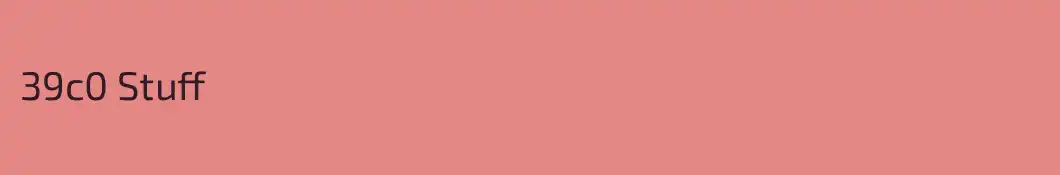 39c0 Stuff